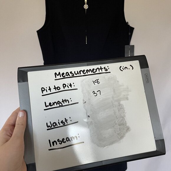 NWT Tommy Hilfiger navy blue sleeveless summer half front zip dress size 8 - Picture 8 of 9